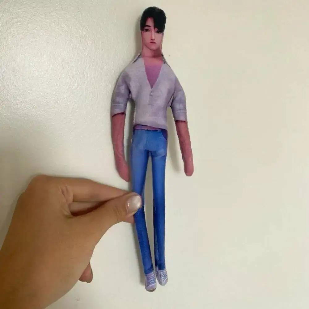 K-Pop Demon Hunters 22cm Demon Hunters Stuffed Dolls Abstract Joint Flexible Room Deco Halloween Saja Boy Plush Toys Gift Funny