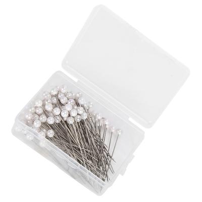 100pcs Faux Pearl Corsage Pins White Bouquet Pins Straight Sewing Pins  Sewing Craft