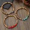 Bohemian Turquoise Beaded Bracelet With Geometric Design For Women And Men