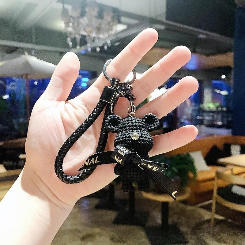 Teddy Resin Stylish Bear Keychain Fashionable Car Key Ring Ornament Cute Design