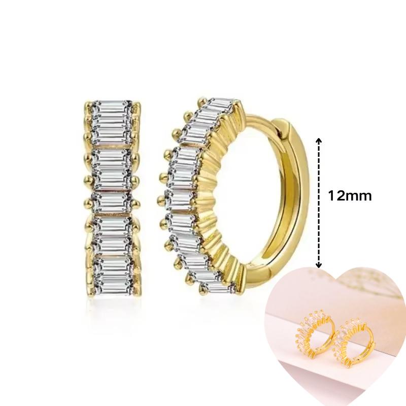 925 Silver Ear Needle White Zircon Butterfly/Water Drop Hoop Earrings Drop Earrings For Women Fashion Wedding Jewelry