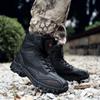 Men Adventure Outdoor Khaki Combat Boots Plus Size Jungle Cross-country Hiking Shoes Black Desert Boots