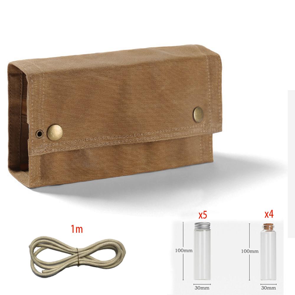 

Набор сумок для бутылок со специями для кемпинга, портативная сумка для хранения бутылок со специями для пикника и кемпинга, держатель для бутылок со специями темные хаки