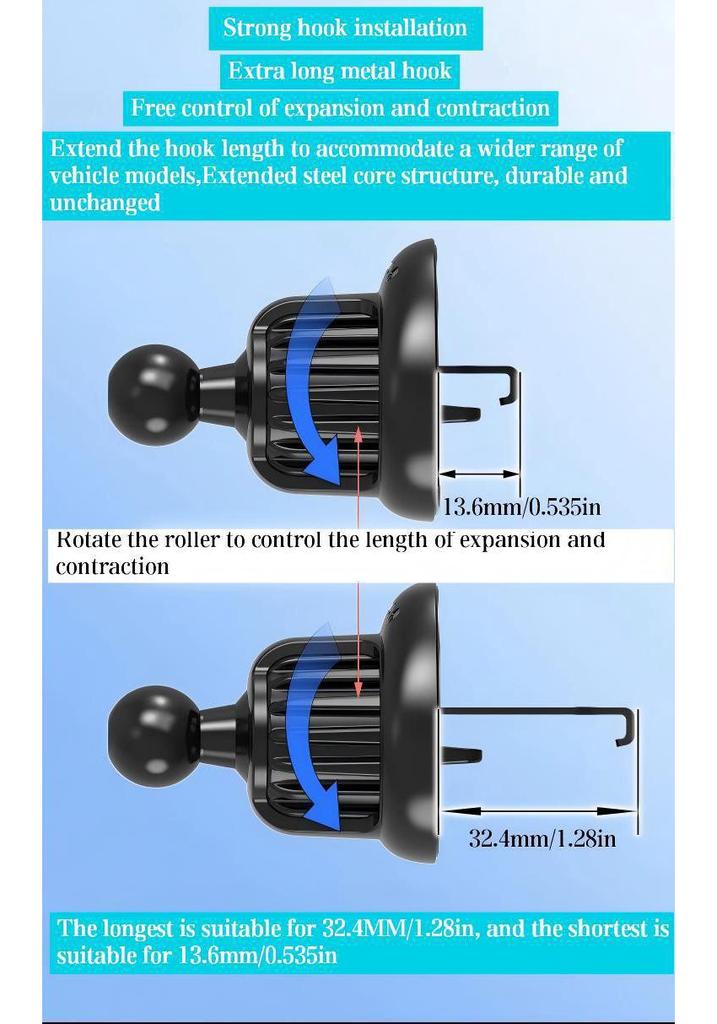 Universal Car Air Vent Mobile Phone Holder & Navigation Bracket