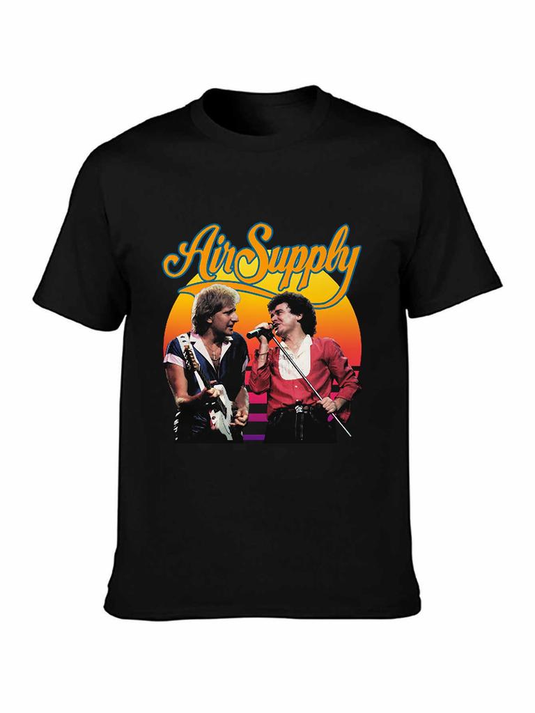 Air Supply Live Band Retro Rock Music T-shirt