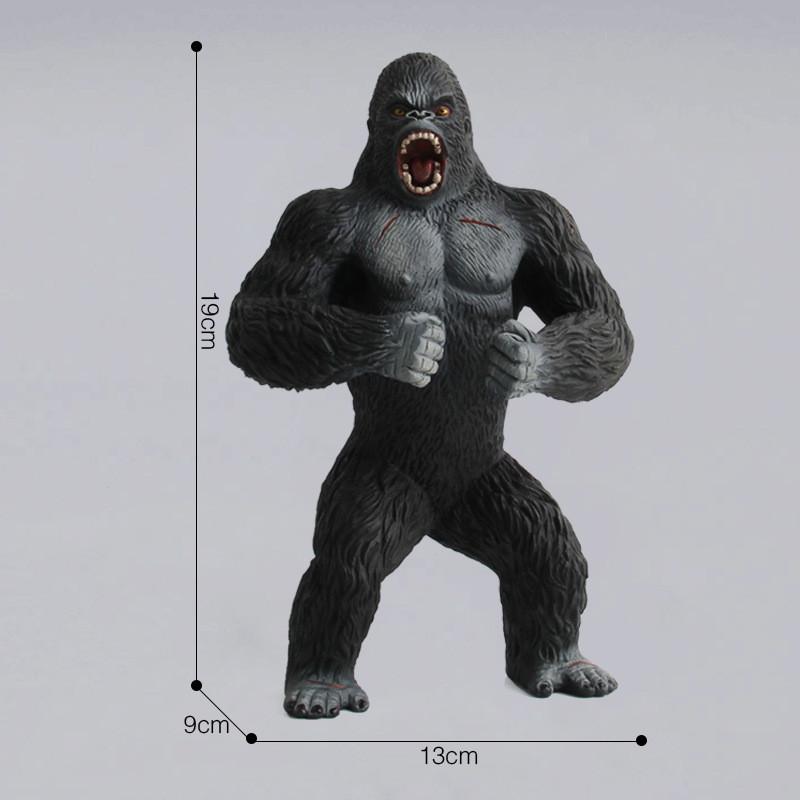 Realistic Pvc Gorilla Model Figurine For Educational Display And Forest Protection