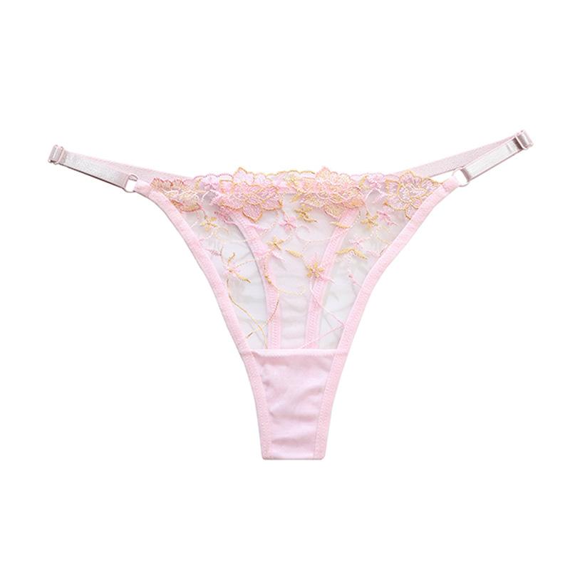 Dámské krajkové kalhotky Sexy Hollow Out G-String tanga 146