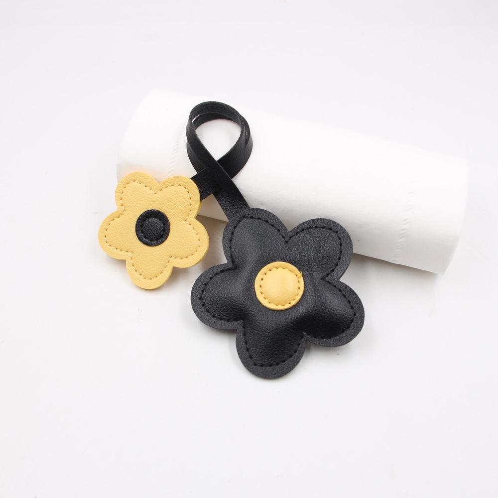 Fresh Cherry Blossom Leather Handbag and Mobile Phone Pendant Accessory