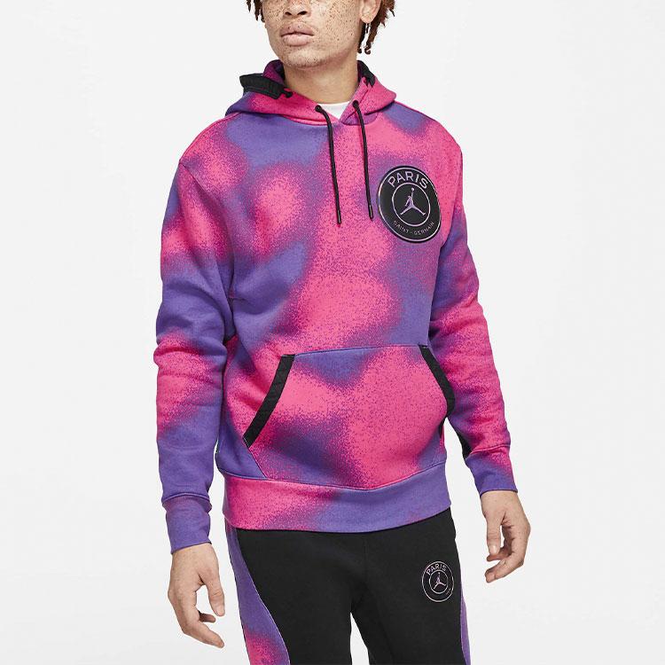Jordan × PSG Sweatshirts Men's Spiritual Purple Hooded Moderate Regular CK9650-510