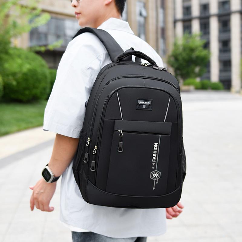 Men's Business Casual Laptop Backpack - Large Capacity, Versatile for Students and Short Trips
