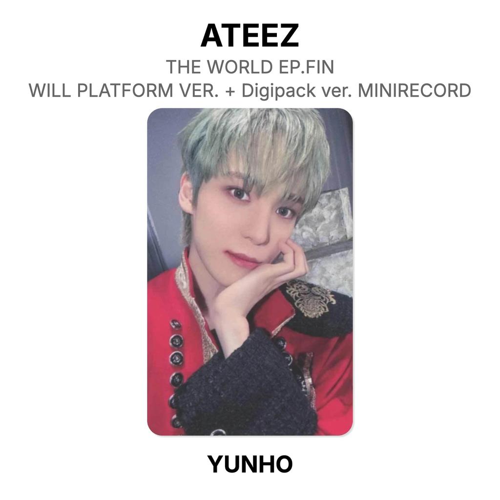 ATEEZ IL MONDO EP.FIN : PIATTAFORMA VERSION WILL. + Versione Digipack. Fotocarta Ufficiale MINIRECORD