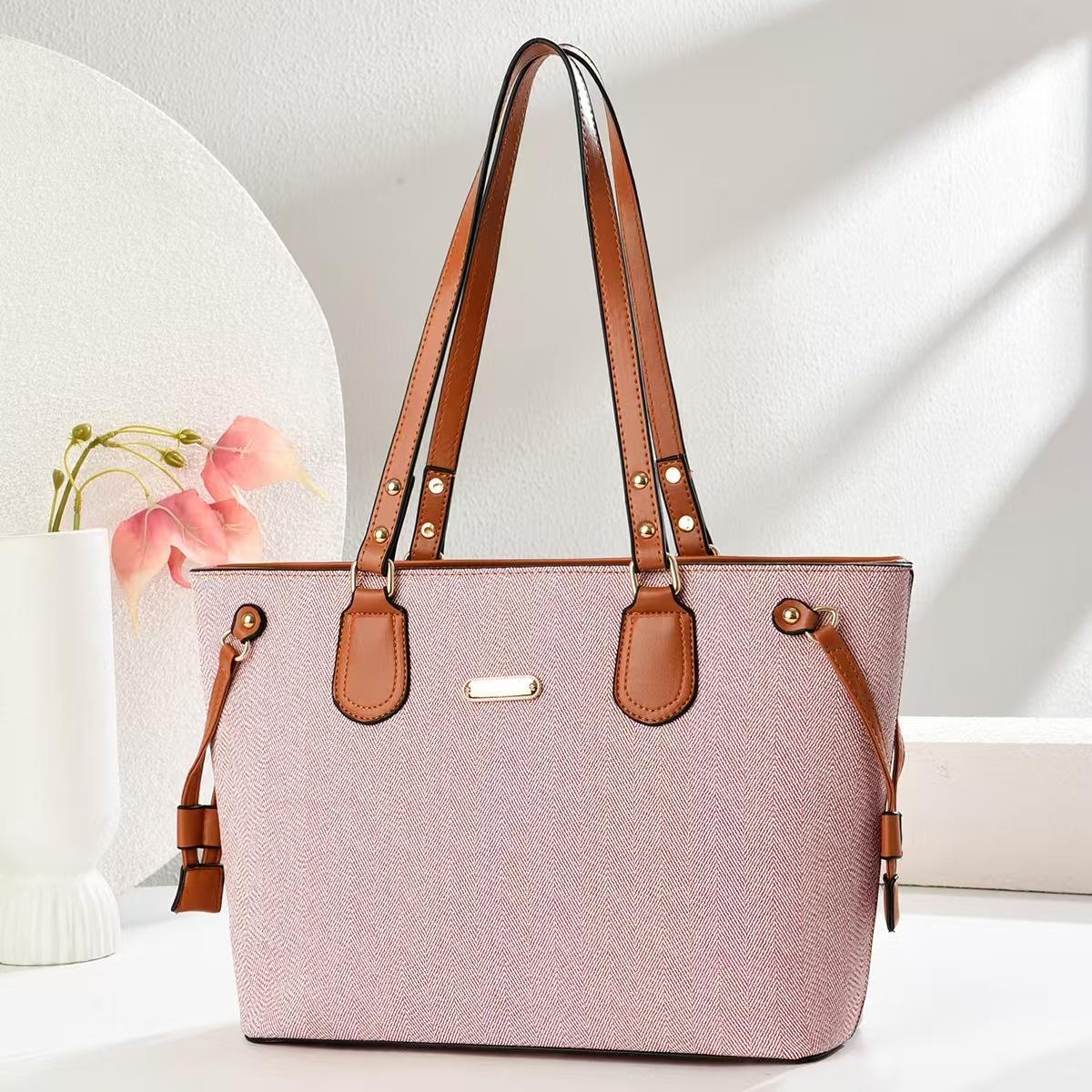 

Новая Мода Сотни Премиальных Ощущений Мультиклип Кроссбоди Сумка - Женская Мягкая Прочная Сумка-Тоут Большой Вместимости для Поездок розовый