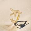 Starfish Adjustable Gold Toe Ring - Ocean Series Vacation Jewelry