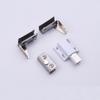 Double Head Magnetic Catch Stainless Steel Glass Door Hinge