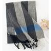 Plaid Scarf for Women 100% Wool Shawl All-Match Tassel Warm Comfortable Luxury Clothes New Fashion Autumn Winter Scarves