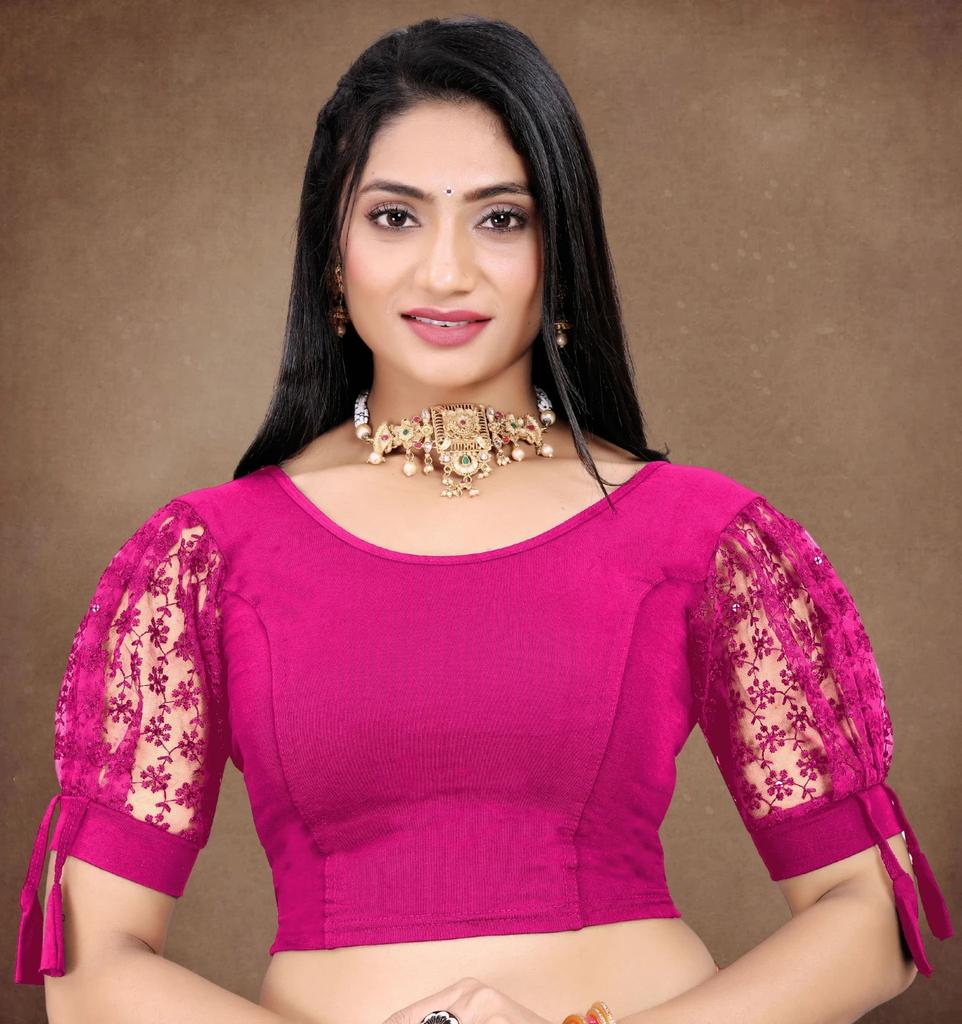 Women Cotton Laycra Blend Designer Blouse Indian Bollywood Beautiful Choli Dress