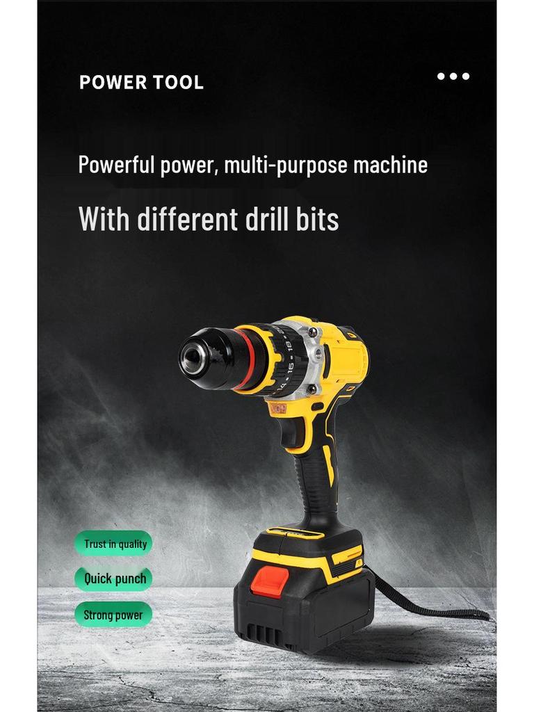 13mm Brushless High Power Multifunctional Portable Electric Drill Set