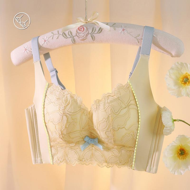 Ciepła bielizna zbierająca na zmianę bez biustonosza ze stalowymi kółkami, kolekcja boczna, biustonosz zapobiegający zwiotczeniu piersi