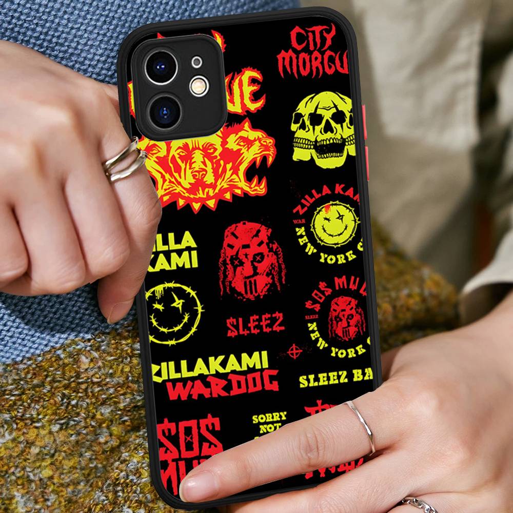 C-City M-Morgue Zillakami Phone Case For IPhone 11 12 13 14 15 16 Pro Plus X XS MAX Matte Bumper Shockproof Cover