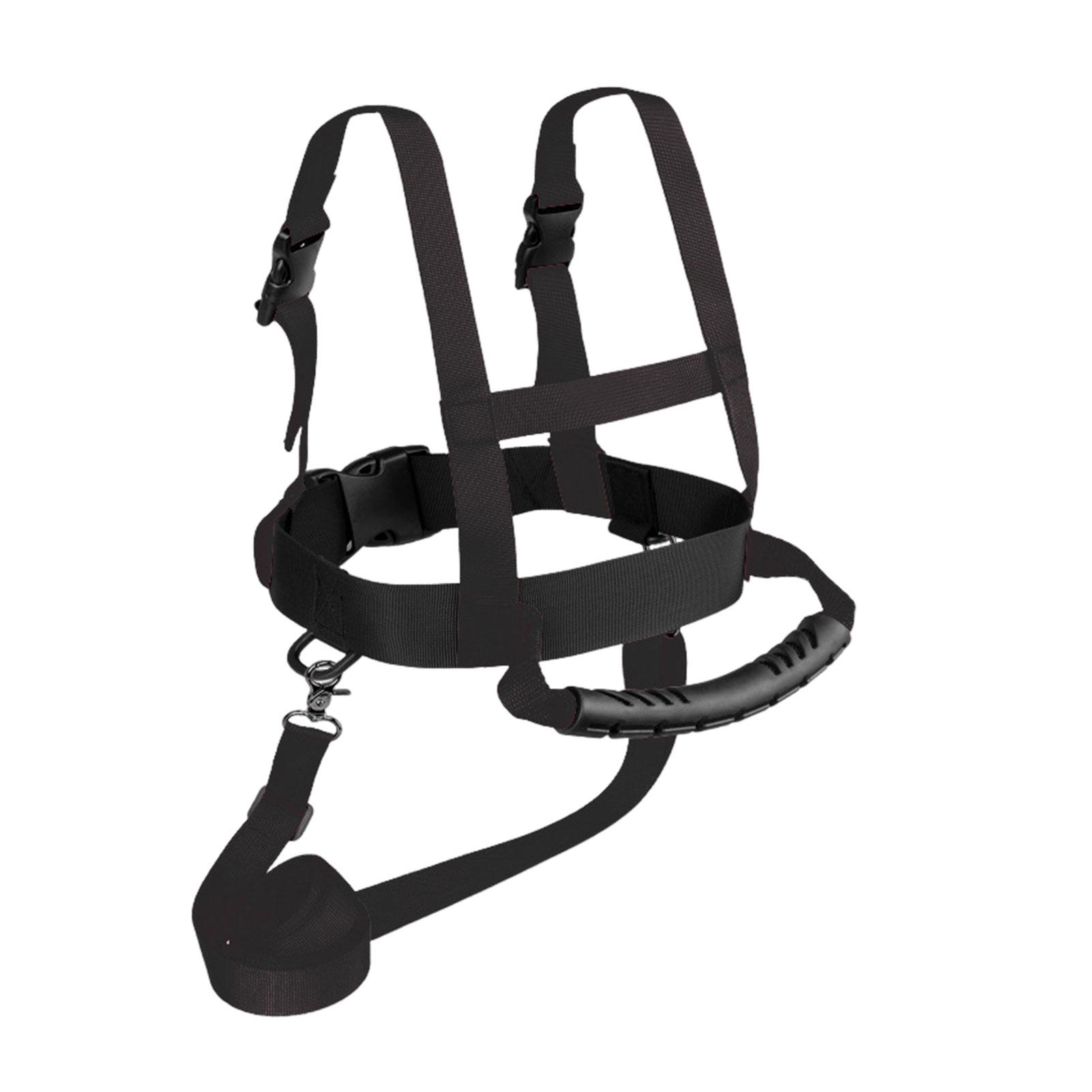 

Kids Ski Harness Snowboard Trainer Speed Control With Shoulder Strap Lift Handle Handle Enables for 3-16 Years Old чорний