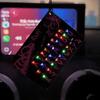 LED Card Down LED Car Ornament Glowing Pendant Light Novelty Upside Warning Keychain for Rearview Decor