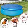 inflatable Pool Cover Round Hot Tub Dustproof Cover Windproof Hot Tub Protective Tool With Drawstring for Outdoor Yard Home