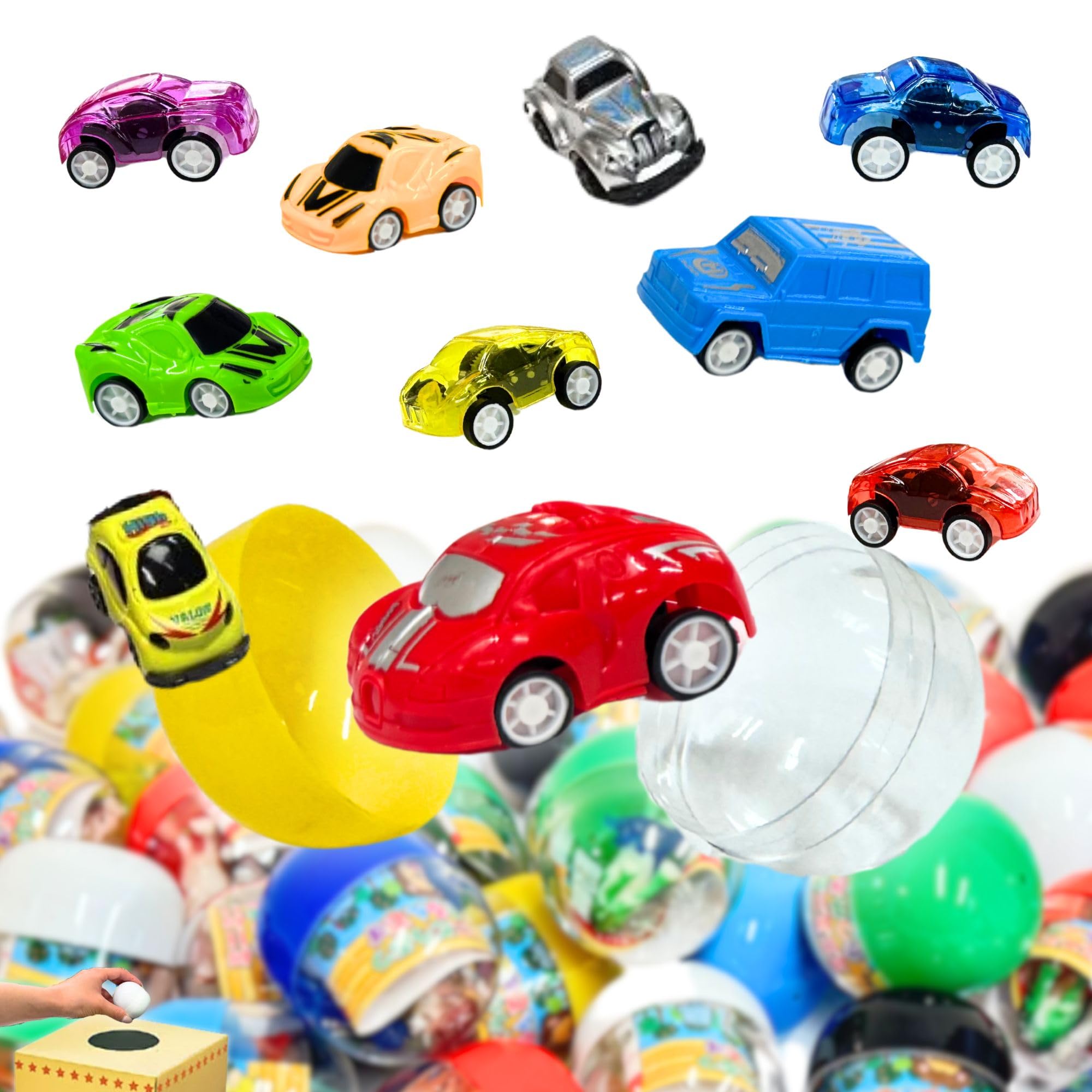 Festival Miniature Car Gachapon Box Set Prize Miniature Car Toys Cute Assortment Miniature Collection Thank You Delightful Supplies 60-Piece