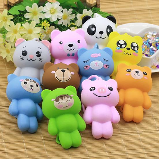 Zvířecí silikonový držák na klíče Pouzdro na mince Peněženka Taška Přívěsek na peněženku