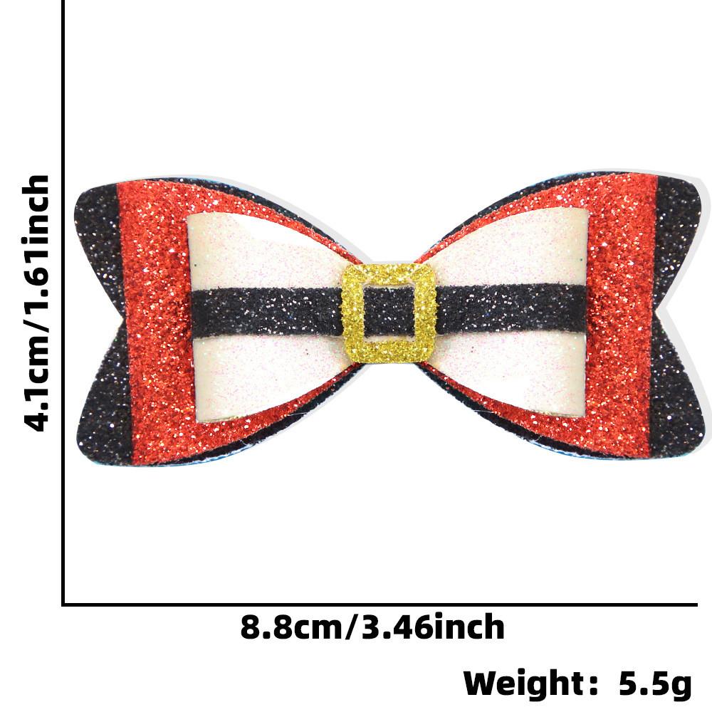 

Красная очаровательная заколка-бант «Снежинка» с праздничными оленьими рогами для детей Belt Bow