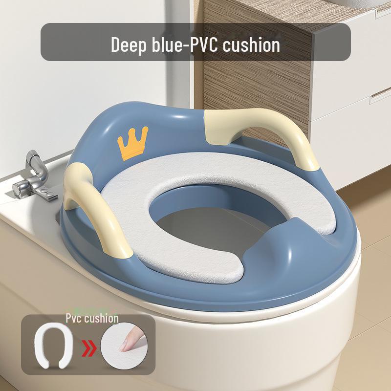 

Детское сиденье для унитаза Crown Anti-Slip с защитой от брызг и ручками PVC