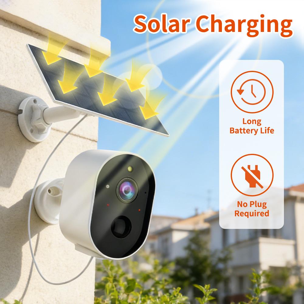 Solar-Powered HD Wireless Smart Camera with Two-Way Talk