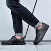 Men's Genuine Leather Casual Shoes Business Casual Shoes Comfortable Soft Sole Anti Slip Lazy Driving Shoes