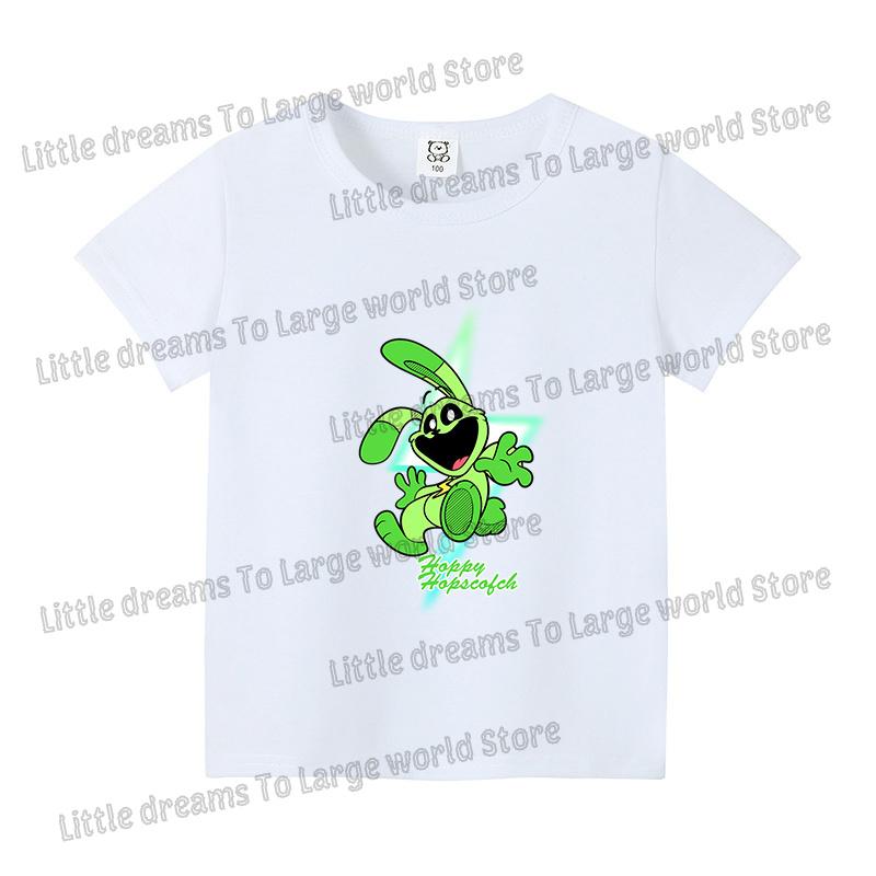 Smilings Critters Tshirt for Girls Boys Cartoon Tee Summer Anime Printed Tops Short Sleeve Tshirts Children Breathable Clothes