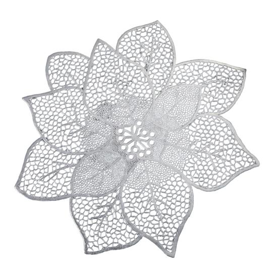 Suport de masă din PVC în formă de floare, impermeabil, pentru masă, suport de masă pentru familie, suport de masă portabil pentru bucătărie, pentru restaurante, petreceri acasă