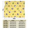 Cartoon Tamagotchis Blankets Flannel Vintage Breathable Throw Blanket for Chair Covering Sofa Autumn/Winter