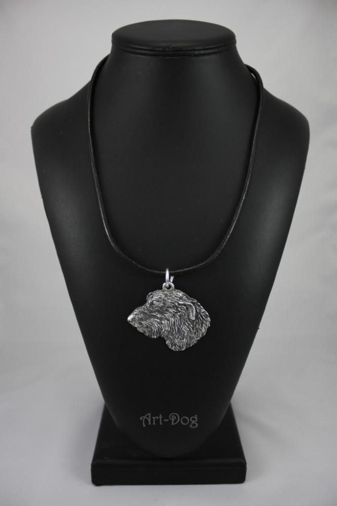 Irish Wolfhound I - Necklace with Dog, Silver-plated Pendant for Dog Fan, Unique Jewelry by Art-Dog Brand
