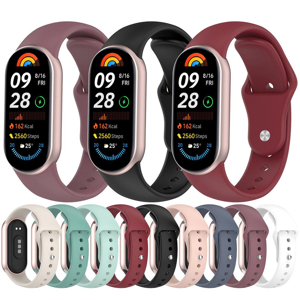 Silikonarmband für Xiaomi Mi Band 10 9 8 Sport Smartwatch Armband Band10 Band9 Band8 Armband Zubehör Band
