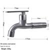 HUANGCHAO 304 Stainless Steel Washing Machine Faucet
