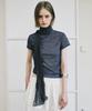Nigaennikol Sheer Denim Mood Top_Blue
