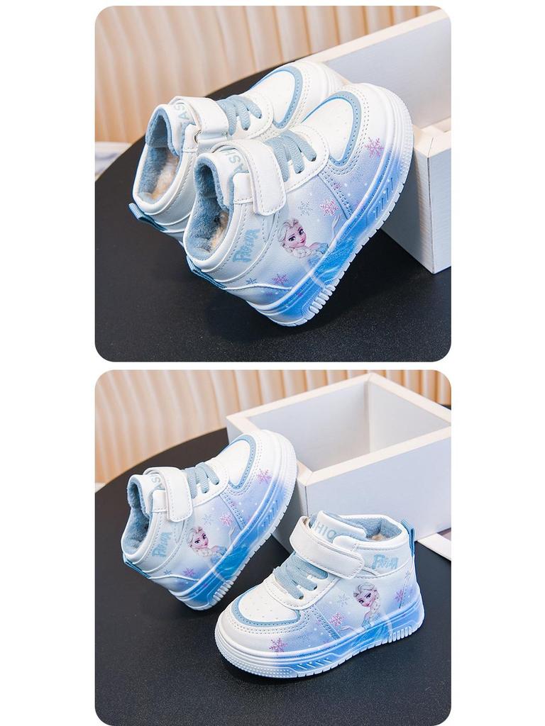 Herbst/Winter 2025 Cartoon Weiche Sohle Mädchen Freizeitsport-Schuhe - Vielseitiger Weißer Sneaker für Kinder