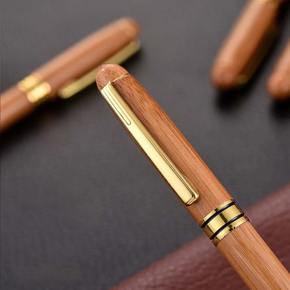 1PC Classic Retro Wooden Ballpoint Pen/Pen, 0.5mm Writing Smooth, Suitable for Calligraphy Practice, Office
