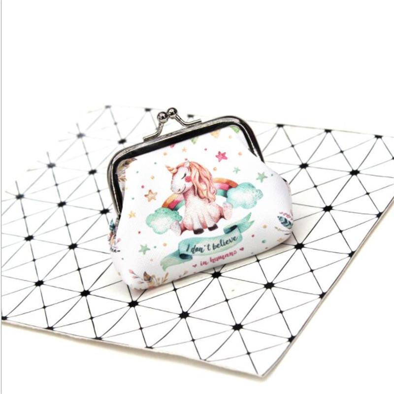 

Кошельки-монетницы Unicorn, женские мини-кошельки для мелочи, сумка для денег для девочек, сумка для монет, детская сумка на молнии, маленький карман для ключей