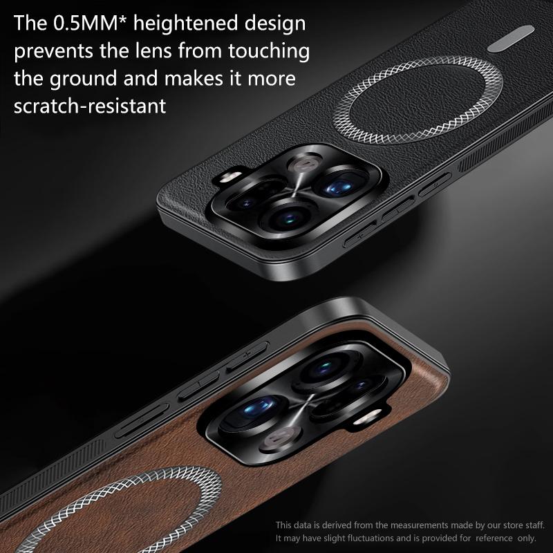 Case For Find X9 Pro Sheepskin Leather Magnetic Wireless Charging Case For OPPO Find X9 X9Pro Phone Shockproof Protect Cover