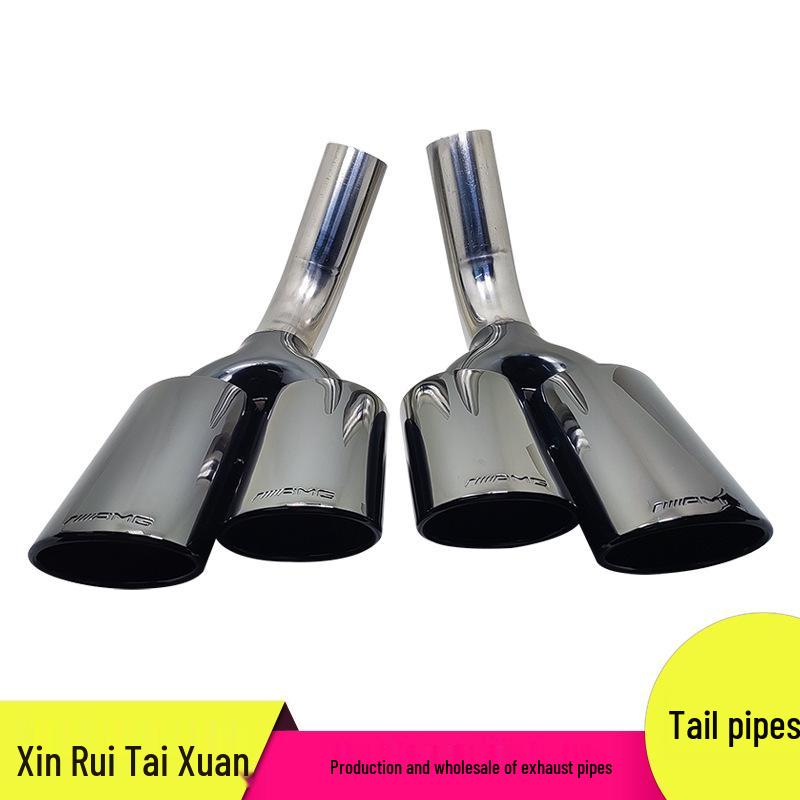 Mercedes-Benz G-Class (07-15) Dual Outlet AMG W463 Black Stainless Steel Tailpipe Exhaust.