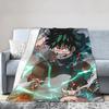 My Hero Academia Blankets Fleece Anime Warm Throw Blankets for Car Sofa Couch Bedroom Quilt