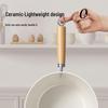 ZISIZ Ceramic Non-stick Stir-fry Wok