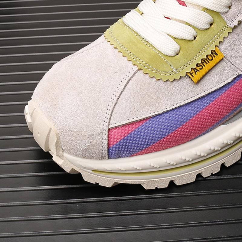 Fashion Forrest Gump men's shoes, breathable dad shoes, fashionable color-blocking, versatile, lightweight and casual sports shoes  b26