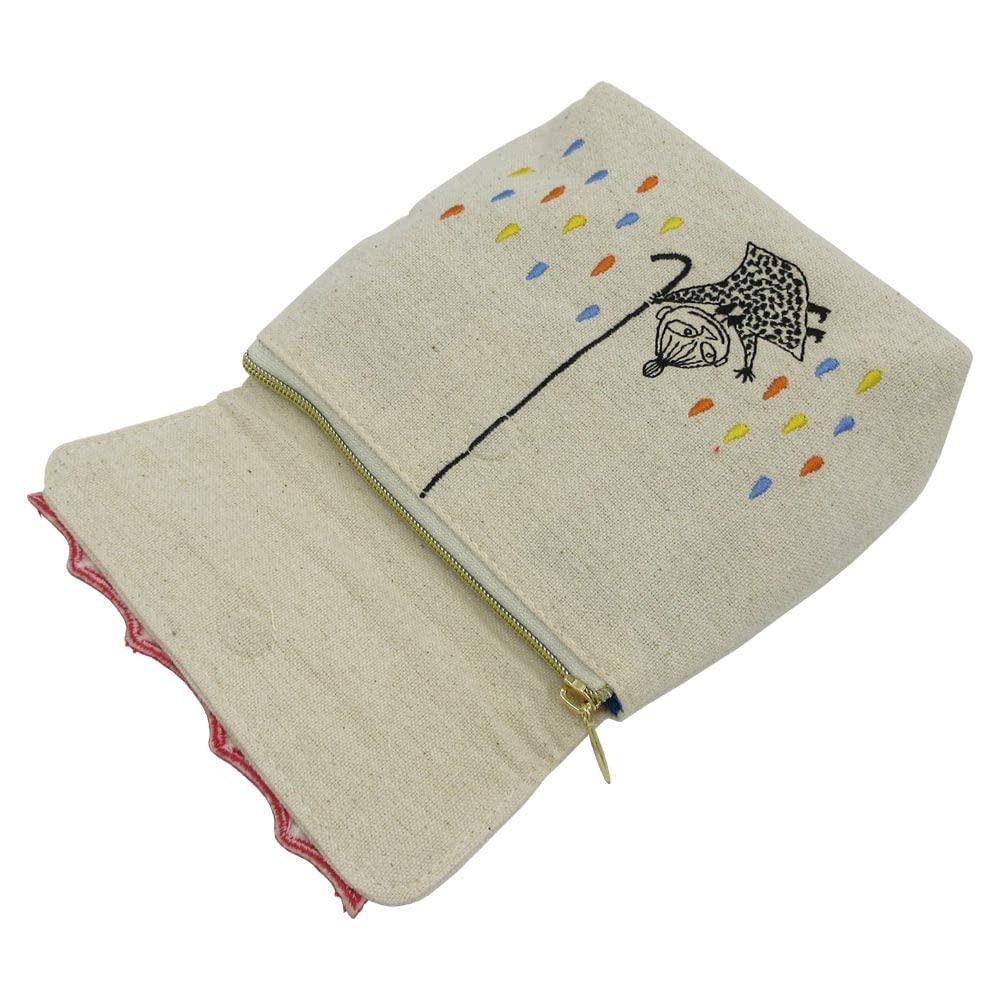 Marushin Moomin Little My Embroidered Umbrella Cloud and Umbrella Perfect Gift for 1425013600 Pouch, Shape, Design, Birthdays, Women's,