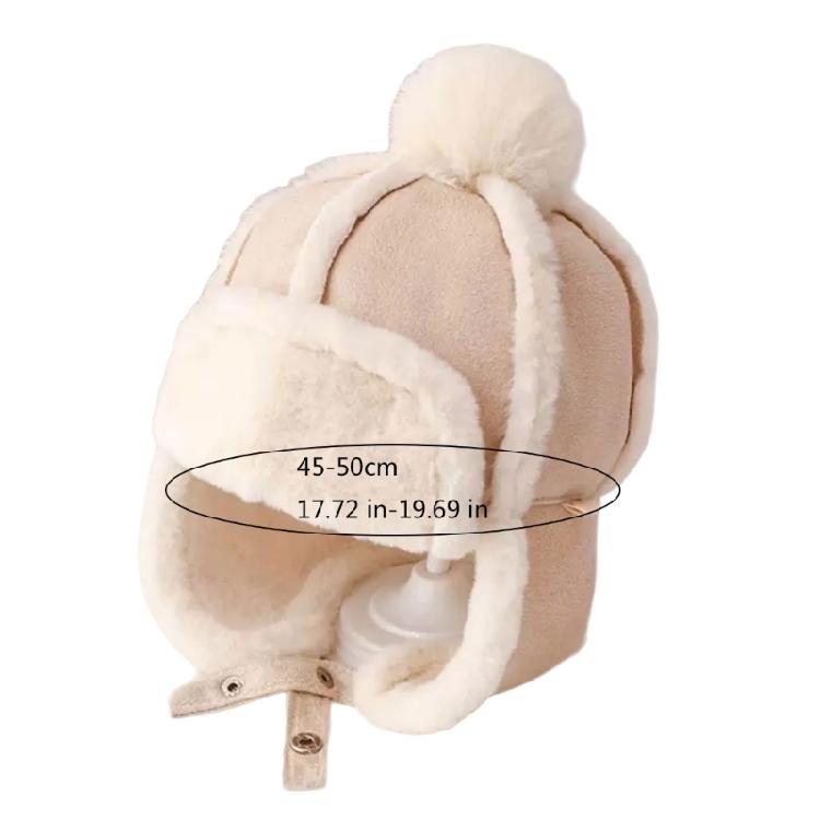 Breathable Earmuff Caps Baby Warmth Ear Flap Hat with Fleece Lining for Winter