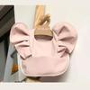 Nordic Style Baby PU Leather Waterproof Bib With Angel Wings Children Feeding Bib Burp Cloth Easy to Clean Baby Cute Print Bibs